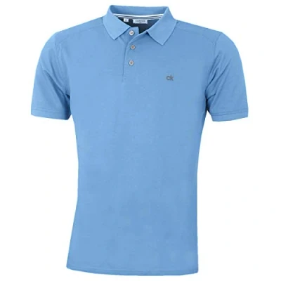 Image of Calvin Klein Mens Campus Polo Shirt Sky XXXL