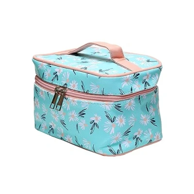 Image of Puckator Daisy Lane Pick of The Bunch Zip Around Makeup Bag with Handle Make Up Travel Toiletries Wash for Women and Men Case Cosmetic Kids
