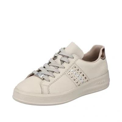 Image of Rieker Women&#039;s M8400 Lace up Shoes, Beige, 7.5 UK