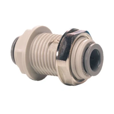 Image of John Guest Bulkhead Connector 3/8 inch Tube OD (one supplied)