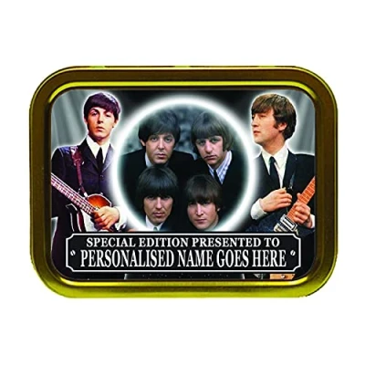 Image of The Beatles Personalised Icon Gift Tobacco Tin &amp; Products