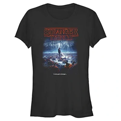 Image of Stranger Things Strange Pumpkins Women&#039;s Crew neck Black 2XL
