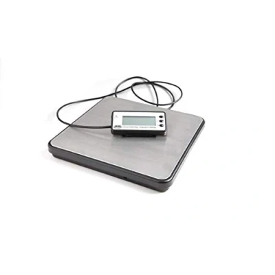Image of ABCON PROSHIP ECO1 Large Digital 200kg x 50g Increments 440lb Heavy Duty Stainless Steel Platform Postal Postage Parcel Shipping Weighing Warehouse Scales with Extendable Display Cable