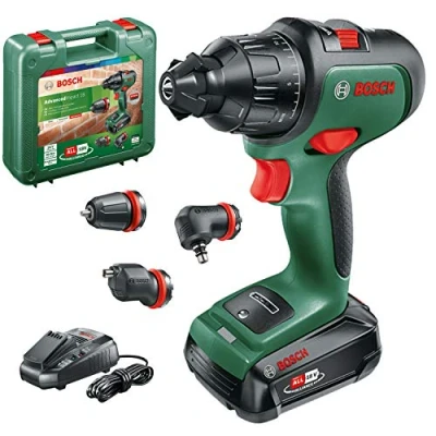 Image of Bosch Cordless Combi Drill AdvancedImpact 18 (1x battery, Volt System, With Accessories, in Carrying Case)