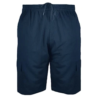 Image of Big Mens Navy Blue Hoss Cargo Shorts Lightweight Tall Clothing 2XL 3XL 4XL 5XL 6XL 7XL 8XL, Size :
