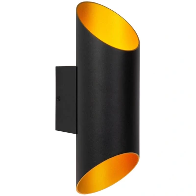 Image of Quirijn Modern Up Down Wall Light Ø 10cm 1xG9 Black
