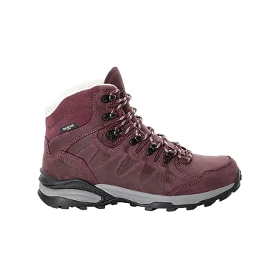 Image of Jack Wolfskin Women&#039;s Refugio Prime Texapore Mid W Hiking Shoe, Dark Maroon, 6 UK