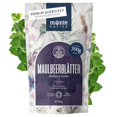 Image of Mulberry leaf Tea Monte Nativo (300 g) 100% pure and natural herb with no additives leaves as herbal or a gift Aromatic Fruit Hot Ice