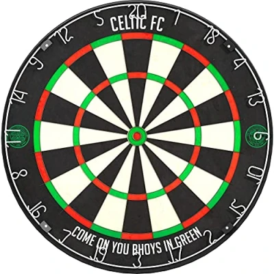 Image of FOCO Offically Licensed Celtic Football Club, Bhoys FC Professional Darts Dartboard, Sisal, Ultra thin Wire (DB149)