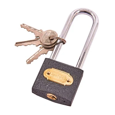 Image of Amtech T0600C 38mm Long Shackle Iron Padlock Black