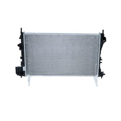 Image of 1300244, 24418338 Engine radiator NRF 58203 Aluminium 649mm 403mm 18mm with mounting parts Brazed cooling fins SAAB: 9 3 Saloon, Convertible