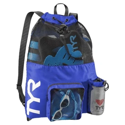 Image of TYR Unisex&#039;s Big Mesh Mummy Backpack Bag, Royal Blue, One Size