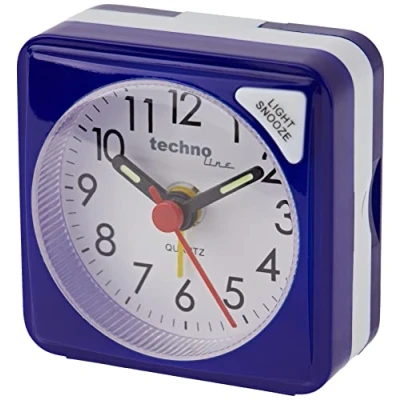 Image of technoline Geneva S Quartz Clock, Blue