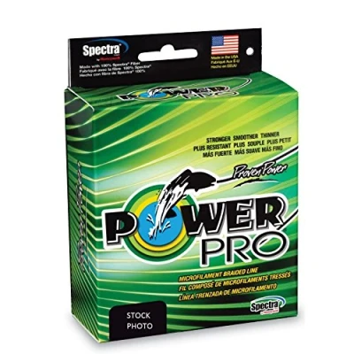 Image of POWER PRO Spectra Fiber Braided Fishing Line, Moss Green, 1500YD/40LB