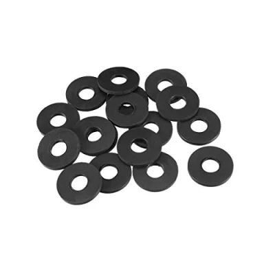Image of Sourcingmap Rubber Flat Washers 16mm OD 6mm ID 1.5mm Thickness for Faucet Pipe Water Hose, Pack of 20
