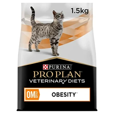 Image of PRO PLAN VETERINARY DIETS OM Obesity Management Dry Cat Food 1.5kg (Pack of 1)