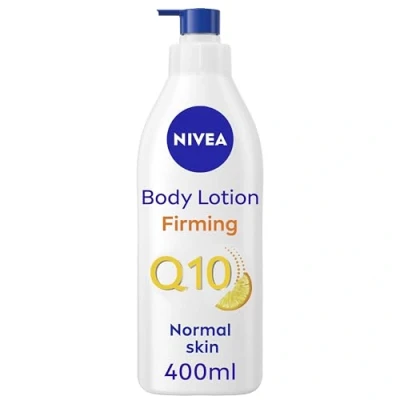 Image of NIVEA Q10 Firming Rich Body Lotion + Vitamin C (6 x 400ml), with Collagen Booster Complex, 48H Moisturiser, for Dry Skin