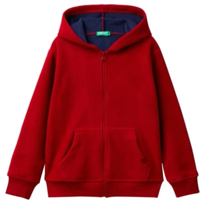 Image of United Colors of Benetton Kids &amp; Teen&#039;s Jacket C/CAPP M/L 3h6RC502L Cardigan Sweater, red, 140 cm