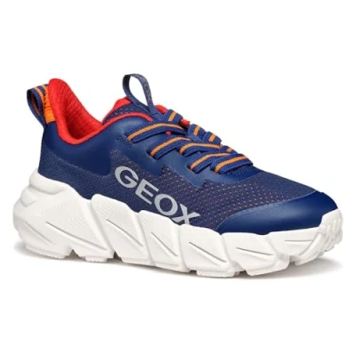 Image of Geox Flexyper FAST BOY Trainers for kids, Size: 3, Navy Textile/synthetics