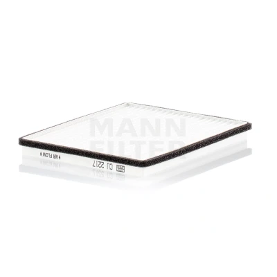 Image of 30926362, 32926362, 332F8191 Pollen Filter MANN CU 2217 2 Particulate 445mm 192mm 18mm