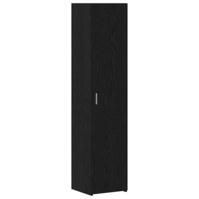 Image of vidaXL Highboard Black Oak 40x42.5x185 cm Engineered Wood