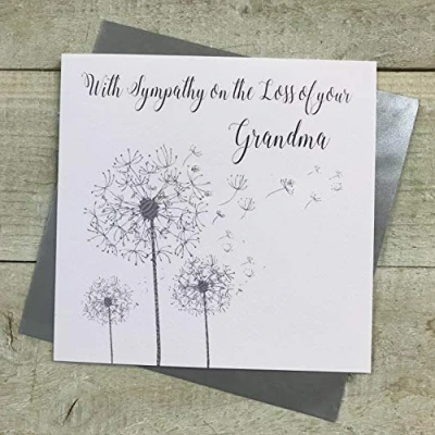 Image of Sympathy Handmade Card Loss of Grandma by WHITE COTTON CARDS DT174 Gma