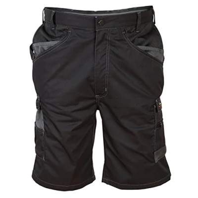 Image of Himalayan Icon Multi Pocket Heavy Duty Work Shorts Cargo Combat Bermuda (34&quot;, Black)
