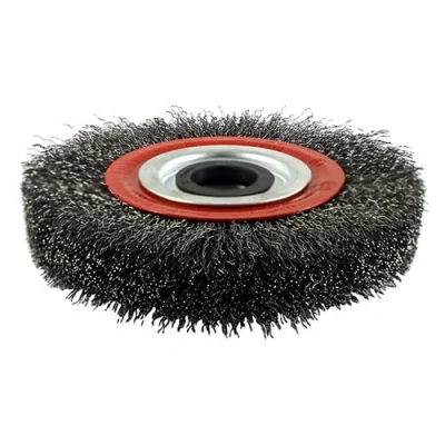 Image of 150mm Wheel Brush with Plastic Reducer Set Crimped Steel Wire