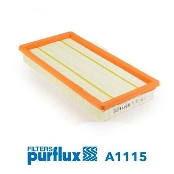 Image of 50515501, 51775340, 6000633311 Air Filter PURFLUX A1115 39mm 151mm 321mm Insert FIAT: 500L, Tipo Hatchback, Grande Punto Hatchback