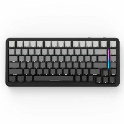 Image of ATTACK SHARK M86 Gasket Mechanical Keyboard, 75% Tri Mode(BT/2.4G/USB C) Wireless RGB Gaming Side Engraved Hot Swappable Custom Pre lubed Linear Switches, 5000mAh(Black Gradient)