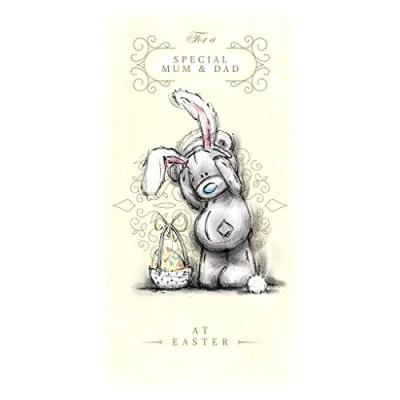 Image of Me to You For A Special Mum &amp; Dad At Easter Sketchbook Card Tatty Teddy Bear