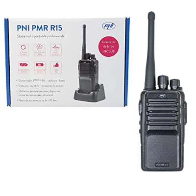 Image of Professional portable radio PNI PMR R15 0.5W, ASQ, TOT, CTCSS DCS, Monitor, 1200mAh, Programmable