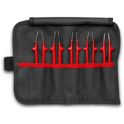 Image of KNIPEX 92 00 04 Universal Tweezers Set insulated 5 pieces