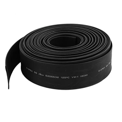 Image of Sourcingmap Heat Shrink Tubing 20mm Dia 2:1 Rate Tube Wire Wrap 10m Black