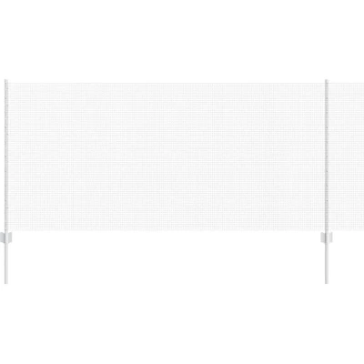 Image of vidaXL Welded Wire Fence with 22 U Posts Silver 1x25 m Steel