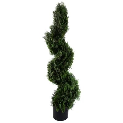 Image of 120cm Sprial Cedar Tree Artificial Topiary