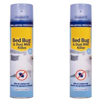 Image of SK INFINITY Zero In Bed Bug &amp; Dust Mite Killer Long Lasting Protection for Over 2 weeks Treats Mattresses, Beds and Furniture Ready To Use Child Pet Safe Spray 300 ml (Pack of 2)