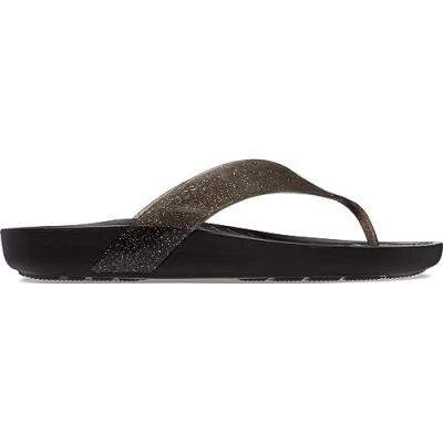 Image of Crocs Splash Glitter Flip Black Size 5 UK Women