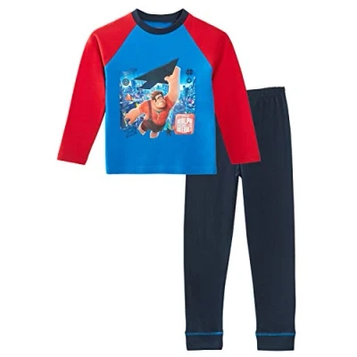 Image of Disney Wreck It Ralph 2 Boys Long Pyjamas 5 6 Years Blue