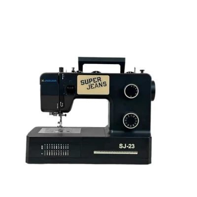 Image of Jaguar SJ 23 Super Jeans Series Heavy Duty Electric Sewing Machine Built in Stitches Automatic Threading Adjustable Stitch Length &amp; Speed LED Light Perfect for Beginners Professionals