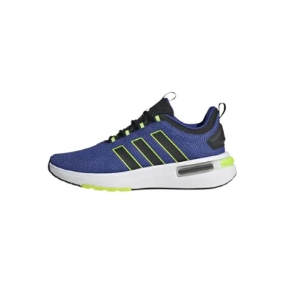 Image of adidas Men&#039;s Racer TR23 Shoes, semi Lucid Blue/core Black/Lucid Lemon, 7 UK
