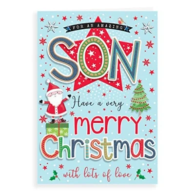 Image of Regal Publishing Modern Christmas Card Son 9 x 6 inches