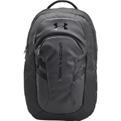 Image of Under Armour Unisex UA Hustle 6.0 Backpack Black Heather One Size