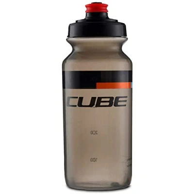 Image of Cube Icon Teamline Bottle Black/Red, 500ml / Bicycle Cycling Cycle Mountain MTB Bike Ride Water Storage Flask Drink Bidon Gym Sport Exercise Run Fit Cage Holder Bracket Hydration Accessories