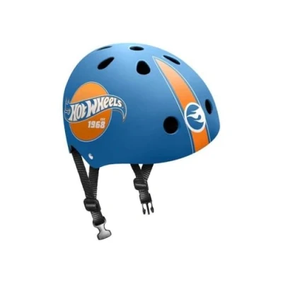 Image of STAMP Boys Skating Helmet HOT Wheels Blue Orange S