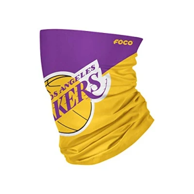 Image of FOCO Los Angeles Lakers NBA Big Logo Gaiter Scarf (SVNBCBBLPRFC), Large