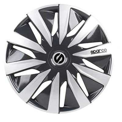 Image of Set Sparco wheel covers Lazio 13 inch grey/silver