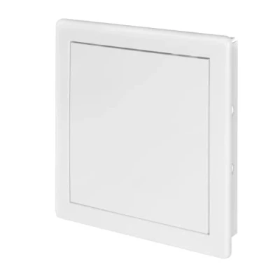 Image of Awenta 200 x mm Plastic Access Panel Door White Opening Flap Cover Plate Inspection Hatch Latch Concealed Hinge Removable Paintable Smooth Surface (8 8 Inches)