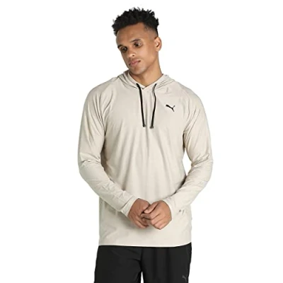 Image of PUMA Men&#039;s S Studio Yogini LITE Hoodie, Peyote Heather, XXL