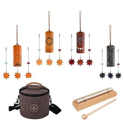 Image of Meinl Sonic Energy CBCSET Cosmic Bamboo Chime Esoteric Wind Set + Keepdrum Bar